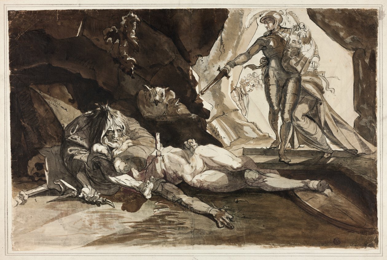 Jeskyně zoufalství od Johann Heinrich Füssli
