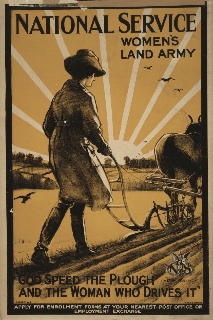 Ženská pozemní armáda národních služeb, 1917 od Henry George Gawthorn
