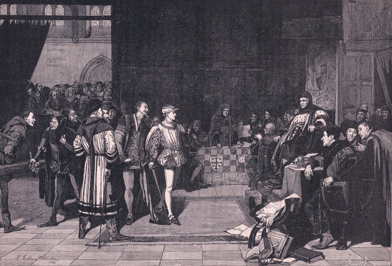 Henry, princ z Walesu před soudcem Gascoignem od Henry Gillard Glindoni
