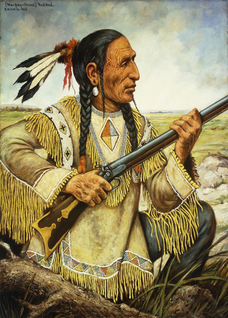 (Na-Pay-Shure) Červená ruka, 1862 od Henry H. Cross