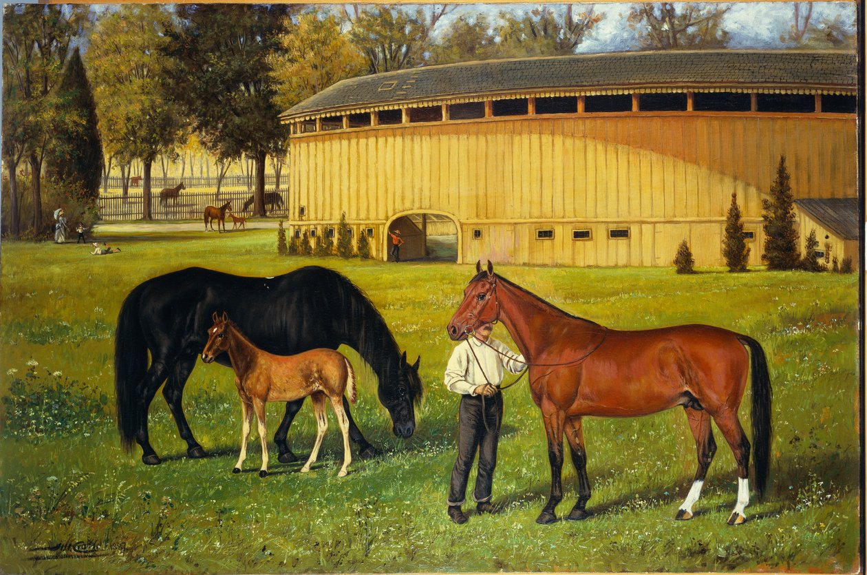 Výcviková dráha na výstavišti, 1887 od Henry H. Cross