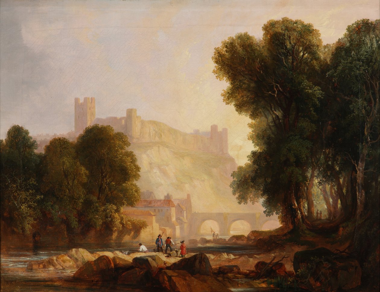 Hrad Richmond, Yorkshire od Henry Harris Lines