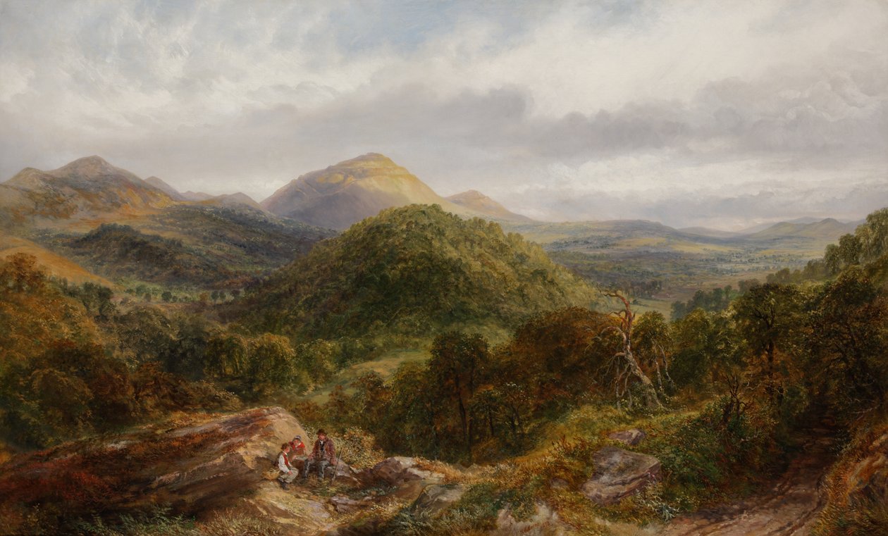 The British Camp and Herefordshire Beacon, 1872 od Henry Harris Lines