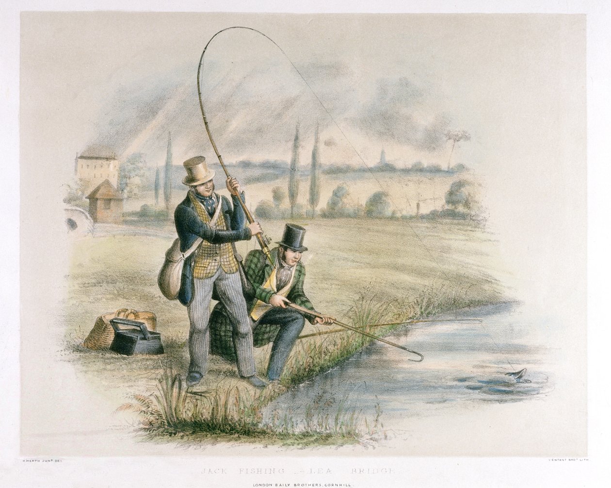 Jack Fishing, Lea Bridge, ze sady šesti obrázků 