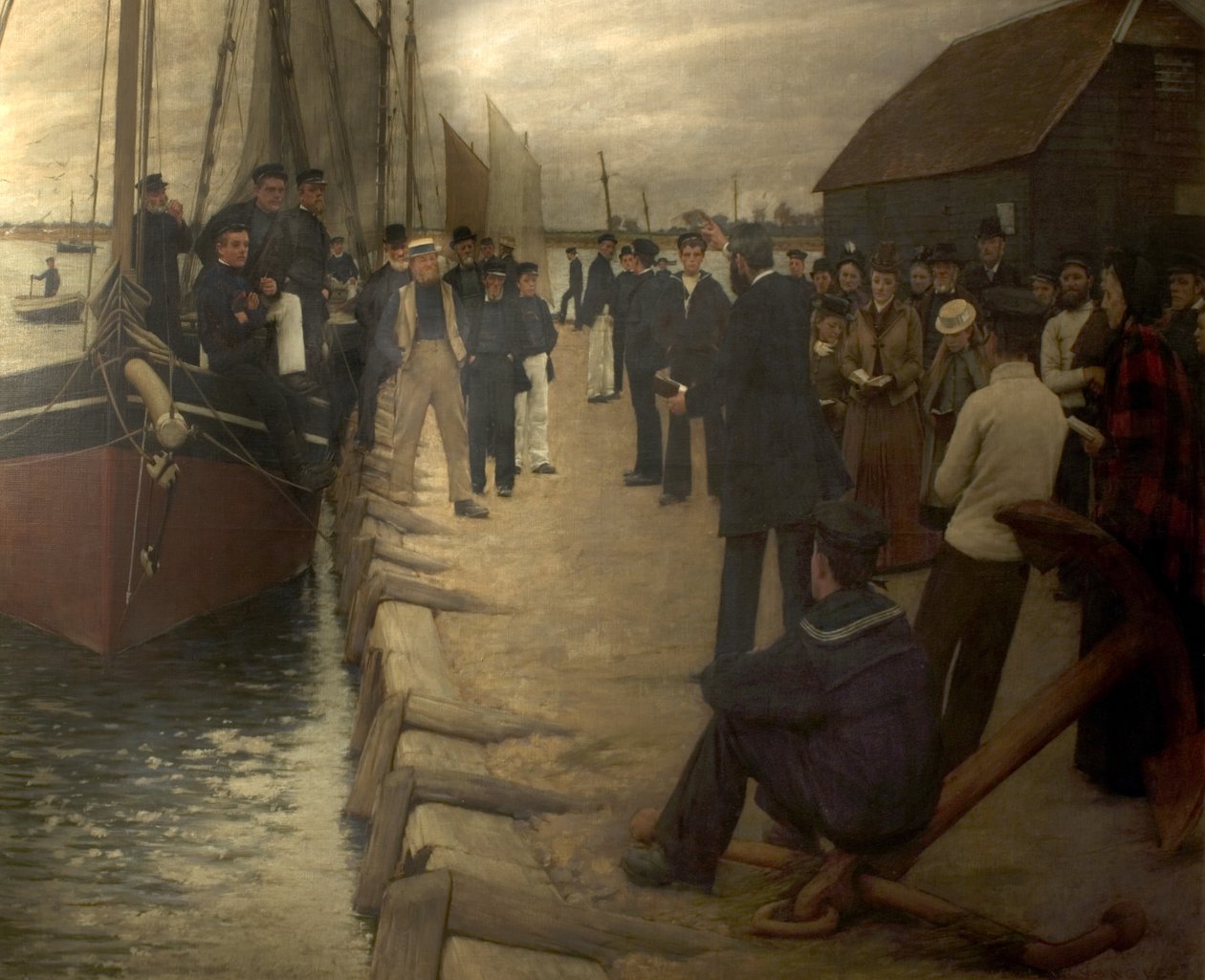 Mise k námořníkům, 1891 od Henry Herbert La Thangue