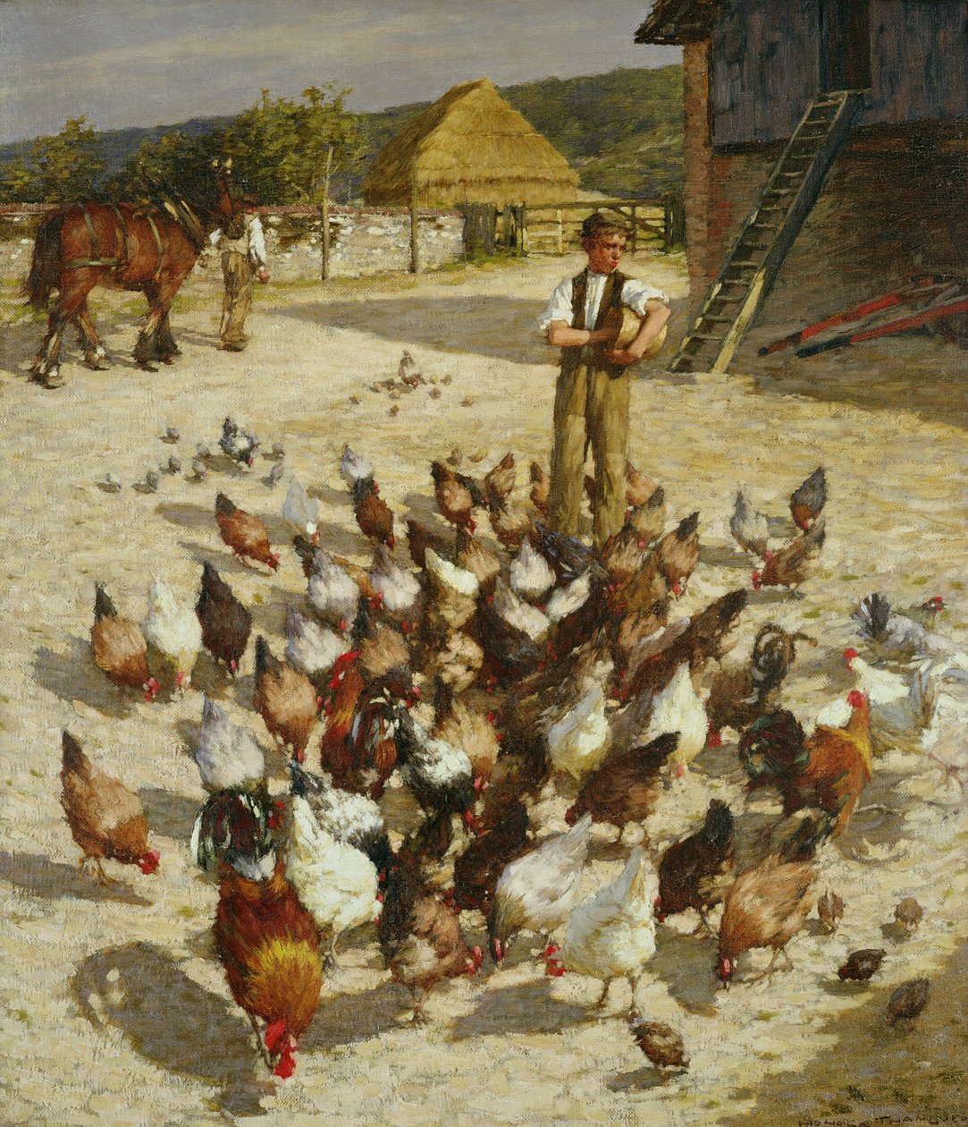 Farma Sussex od Henry Herbert La Thangue