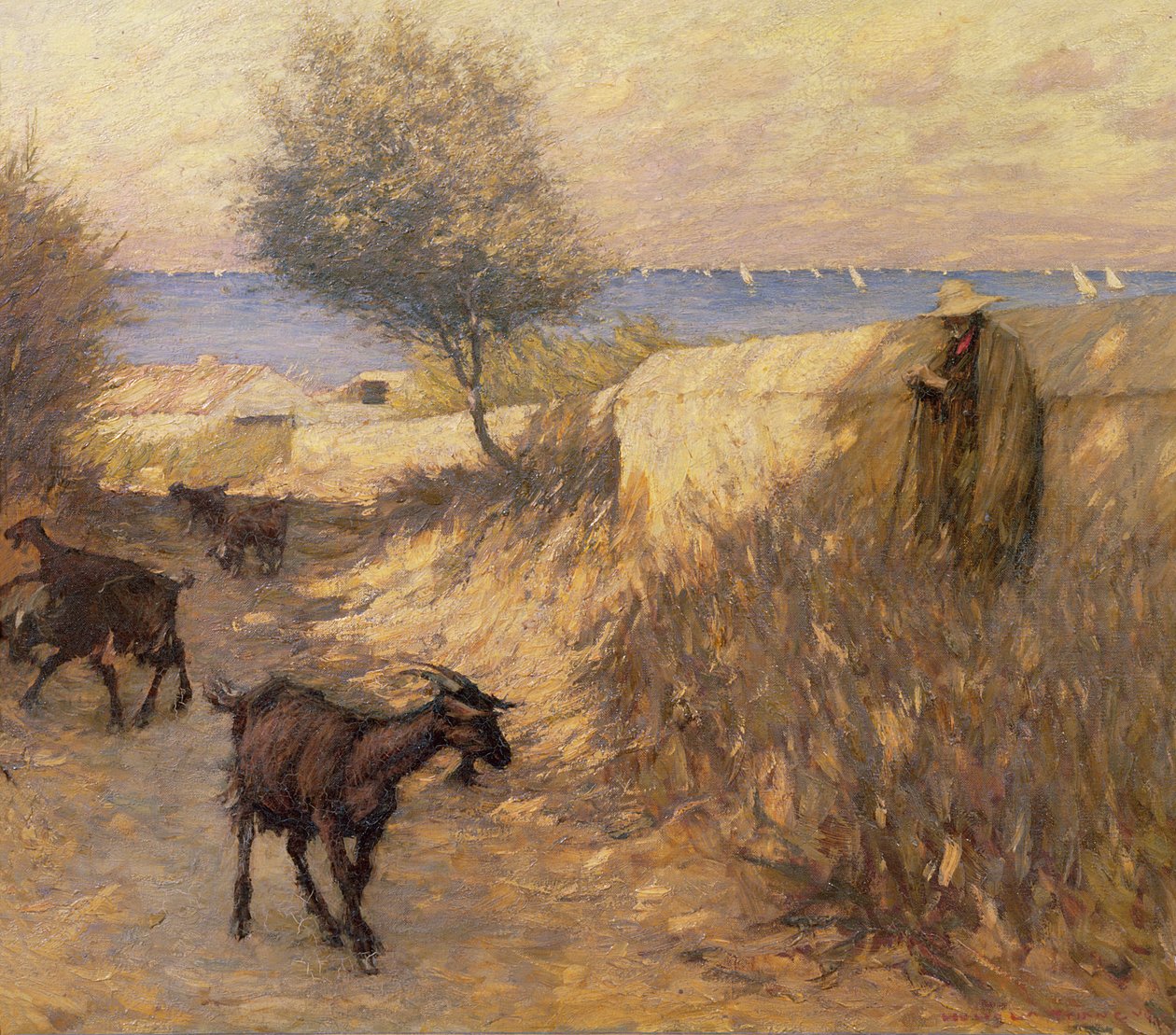 Provensálská ulice, Martigues od Henry Herbert La Thangue