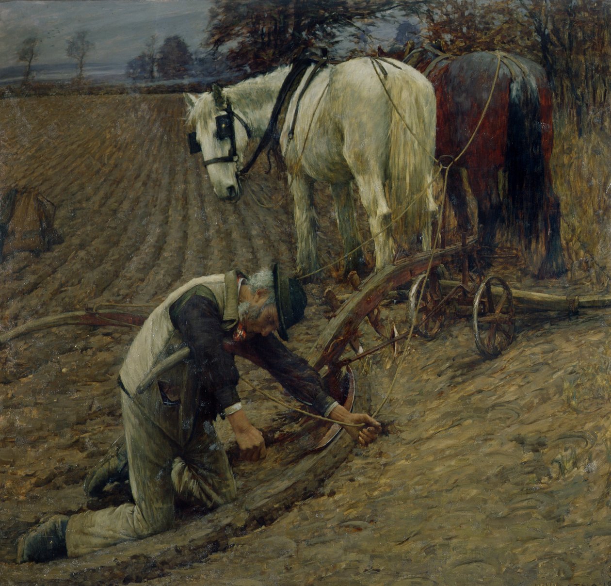 Poslední brázda, 1895 od Henry Herbert La Thangue