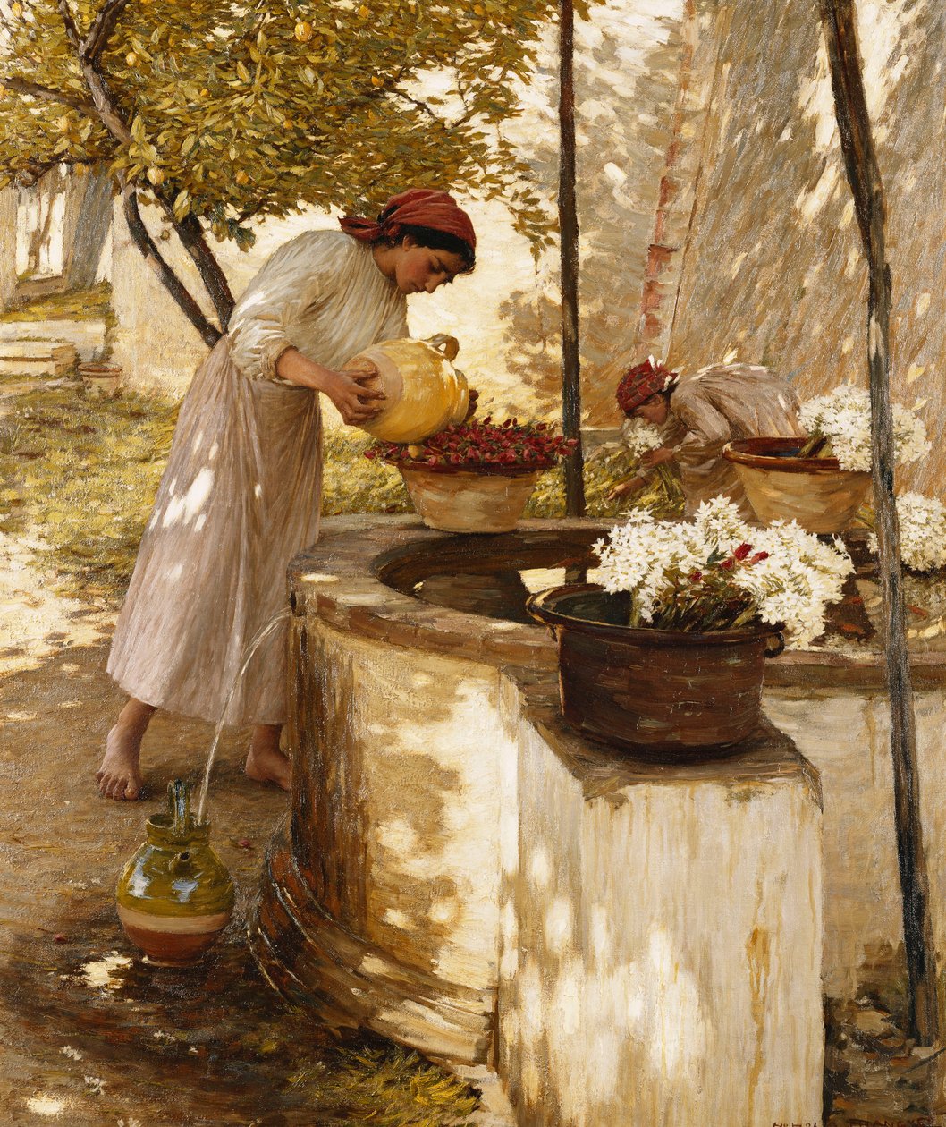 Zima v Ligurii, 1906 od Henry Herbert La Thangue