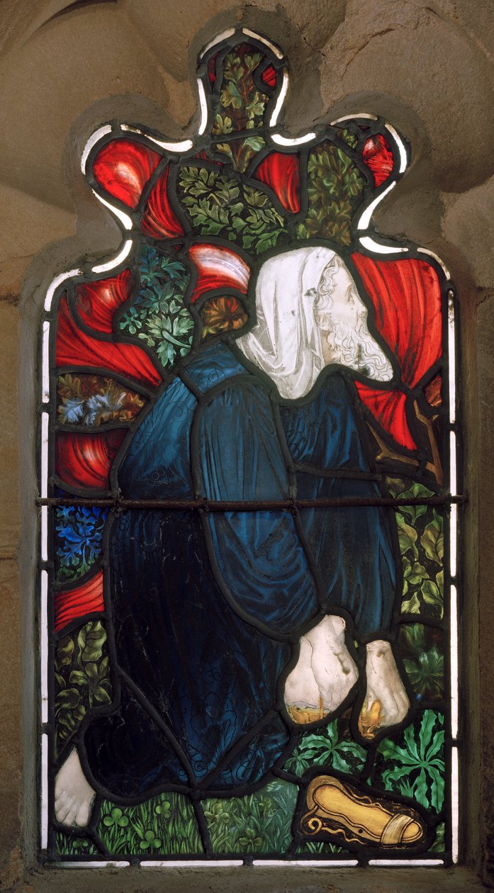 Alnwick, St Michael & St Paul, James Powell & Sons, Henry Holiday, Moses & The Burning Bush, 1878 od Henry Holiday