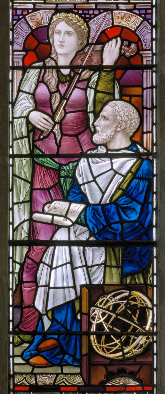 Buckland, St Mary, Lowndes & Drury, Henry Holiday, hudba a matematika, 1918 od Henry Holiday