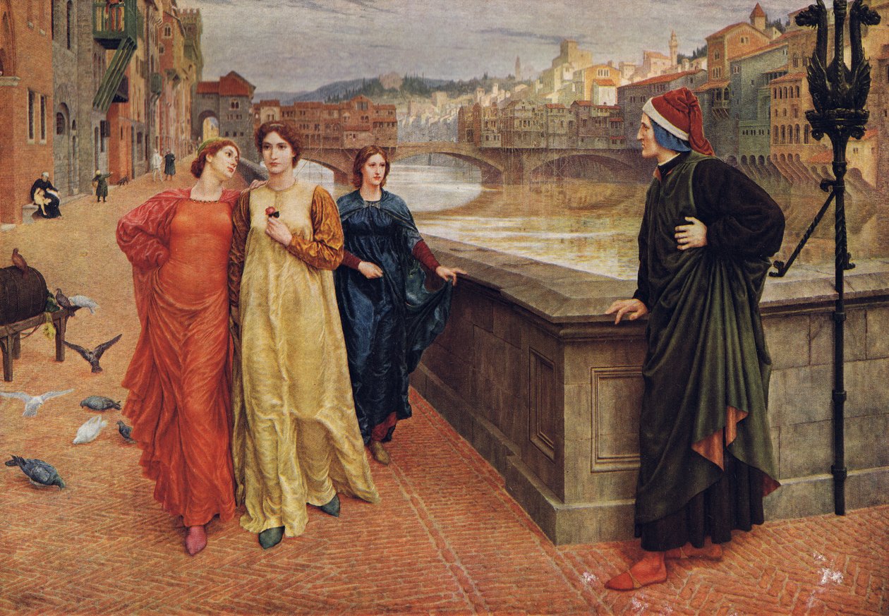 Dante a Beatrice, z „The World