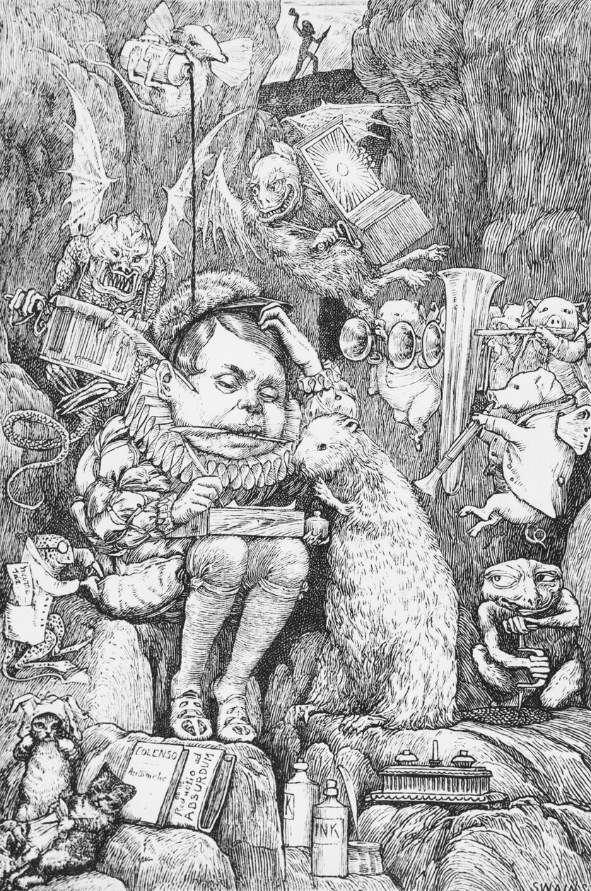 Ilustrace k „Lovu hada“ od Lewise Carrolla (1832-98) Londýn, 1876 od Henry Holiday