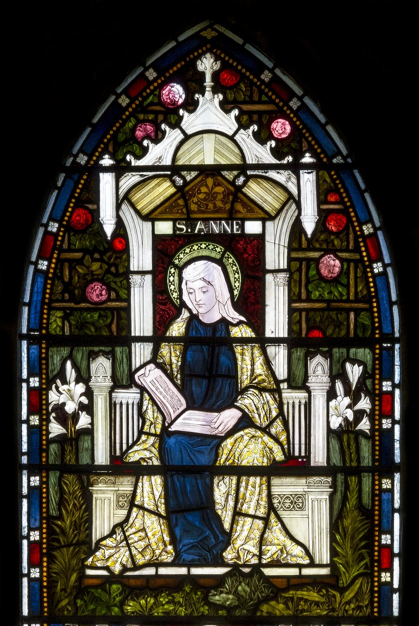 Kirkstall, St Stephen, Heaton Butler & Bayne, Henry Holiday, St Anne, cca 1870 od Henry Holiday