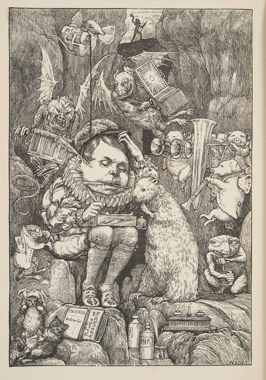 The Beaver přinesl papír, portfolio a pera, z The Hunting of the Snark, Agony in Eight Fits, od Lewise Carrolla, hospoda. 1876 od Henry Holiday