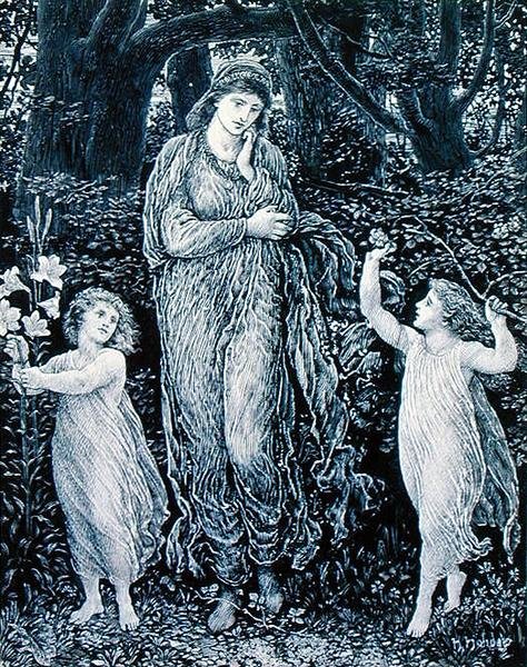 Bonnie Bairns (pero a inkoust na papíře) od Henry Holiday