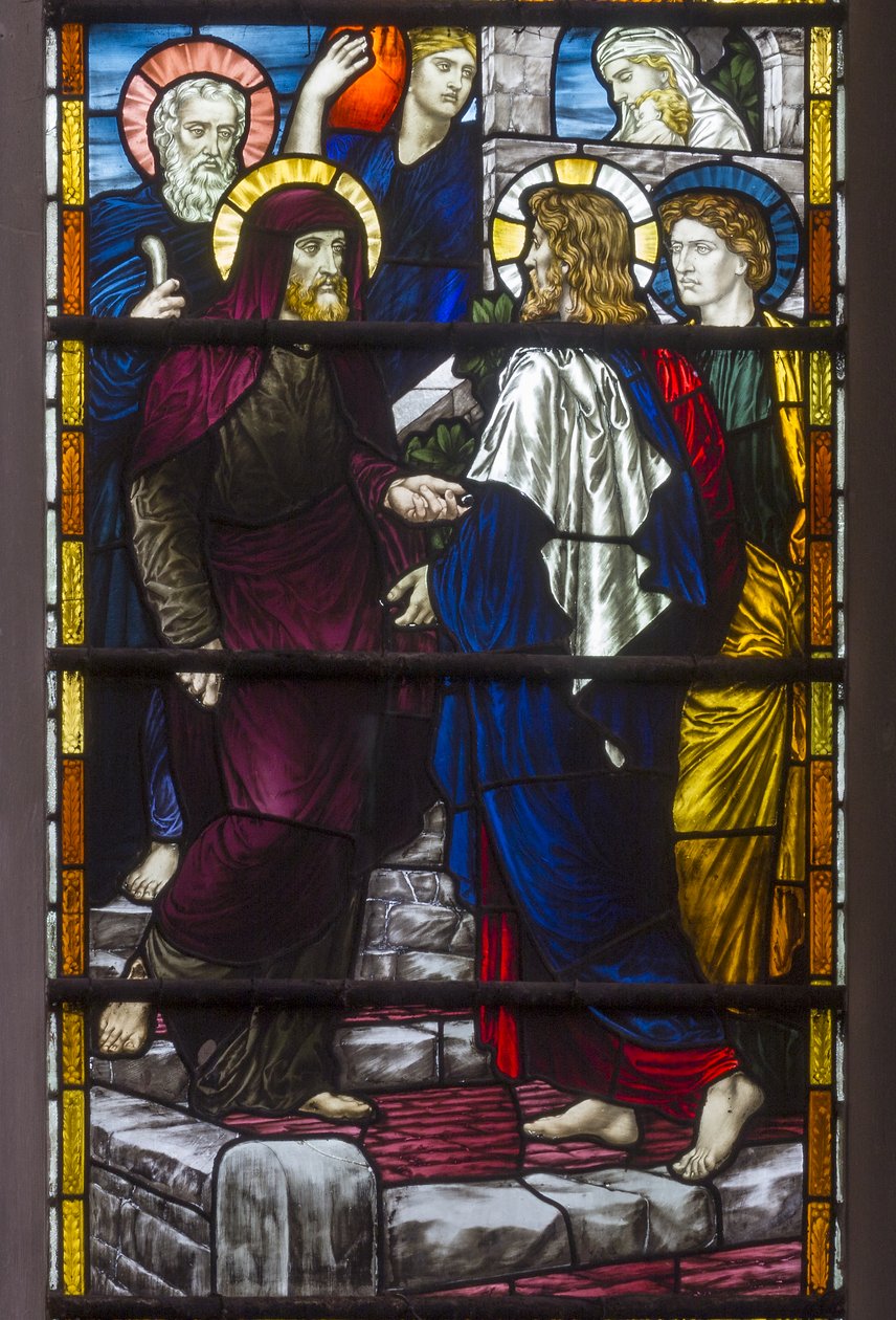 Westminster, St Margaret, James Powell & Sons, Henry Holiday, Christ Leaving The House Of Mary & Martha, 1883 od Henry Holiday