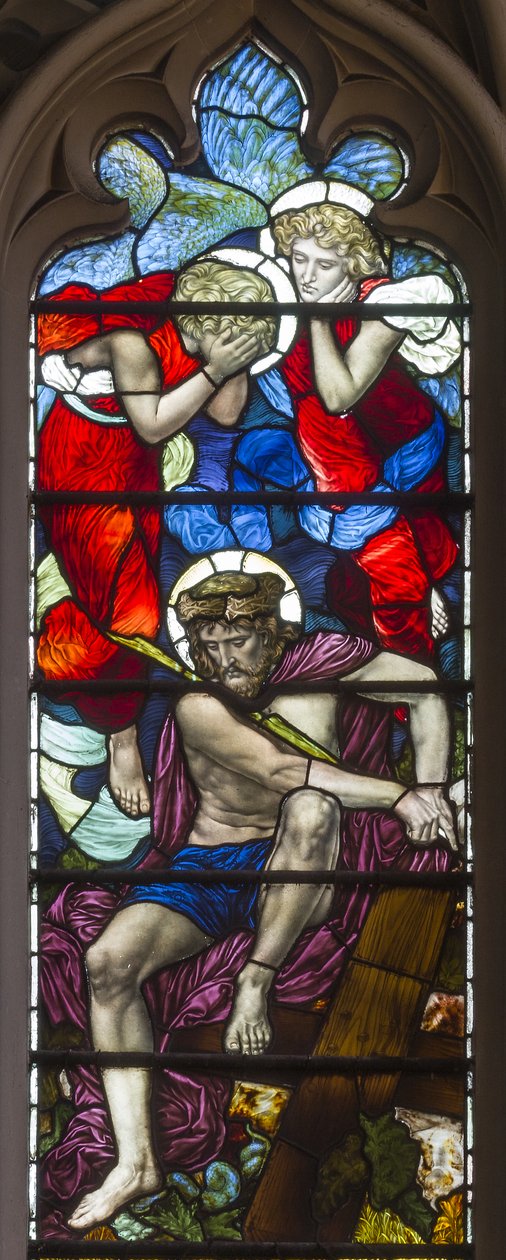 Westminster, St Margaret, James Powell & Sons, Henry Holiday, Umučení Krista, 1883 od Henry Holiday