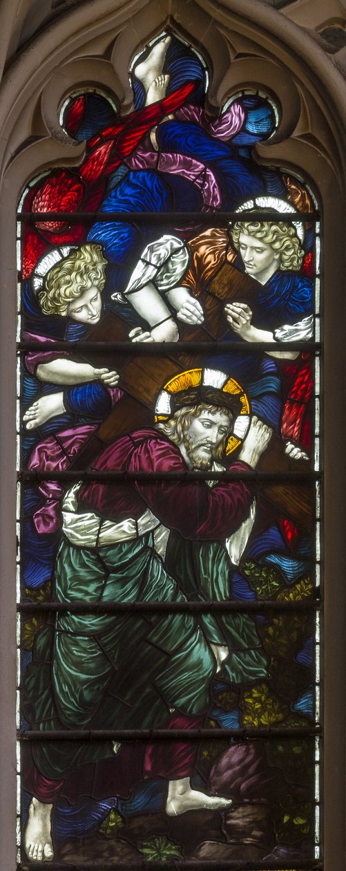 Westminster, St Margaret, James Powell & Sons, Henry Holiday, Umučení Krista, 1883 od Henry Holiday