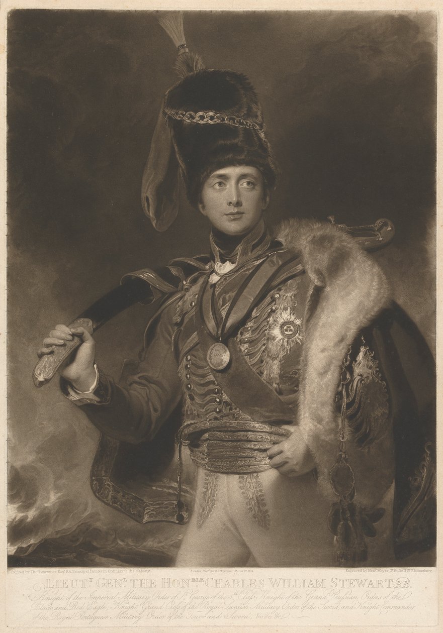 Honorouble Charles William Steward Vane, 3. markýz z Londonderry od Henry Hoppner Meyer