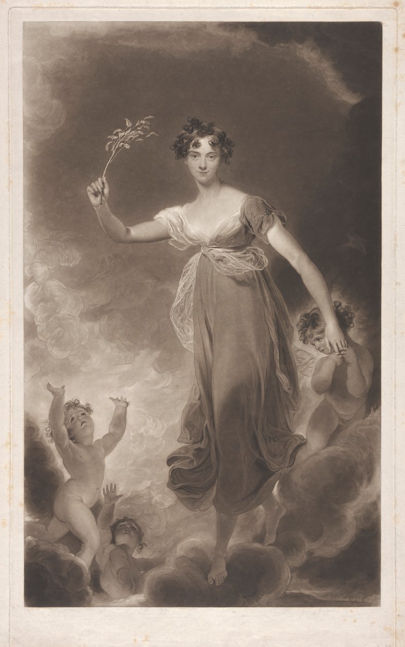 Lady Leicester jako Hope od Henry Hoppner Meyer
