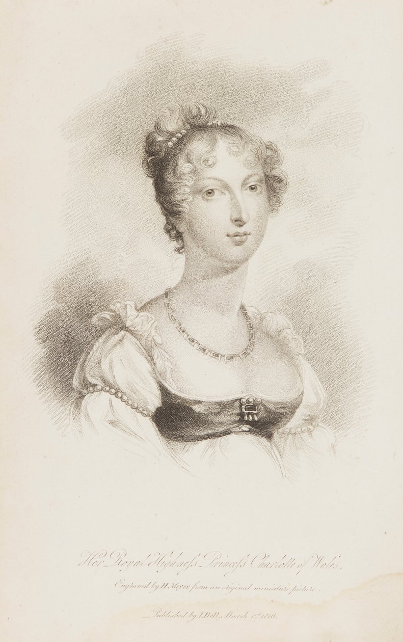 princezna Charlotte Augusta z Walesu od Henry Hoppner Meyer