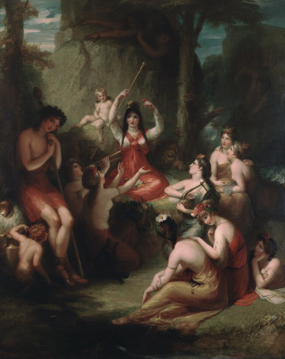 Comus poslouchající zaklínadla Circe, 1831 od Henry Howard