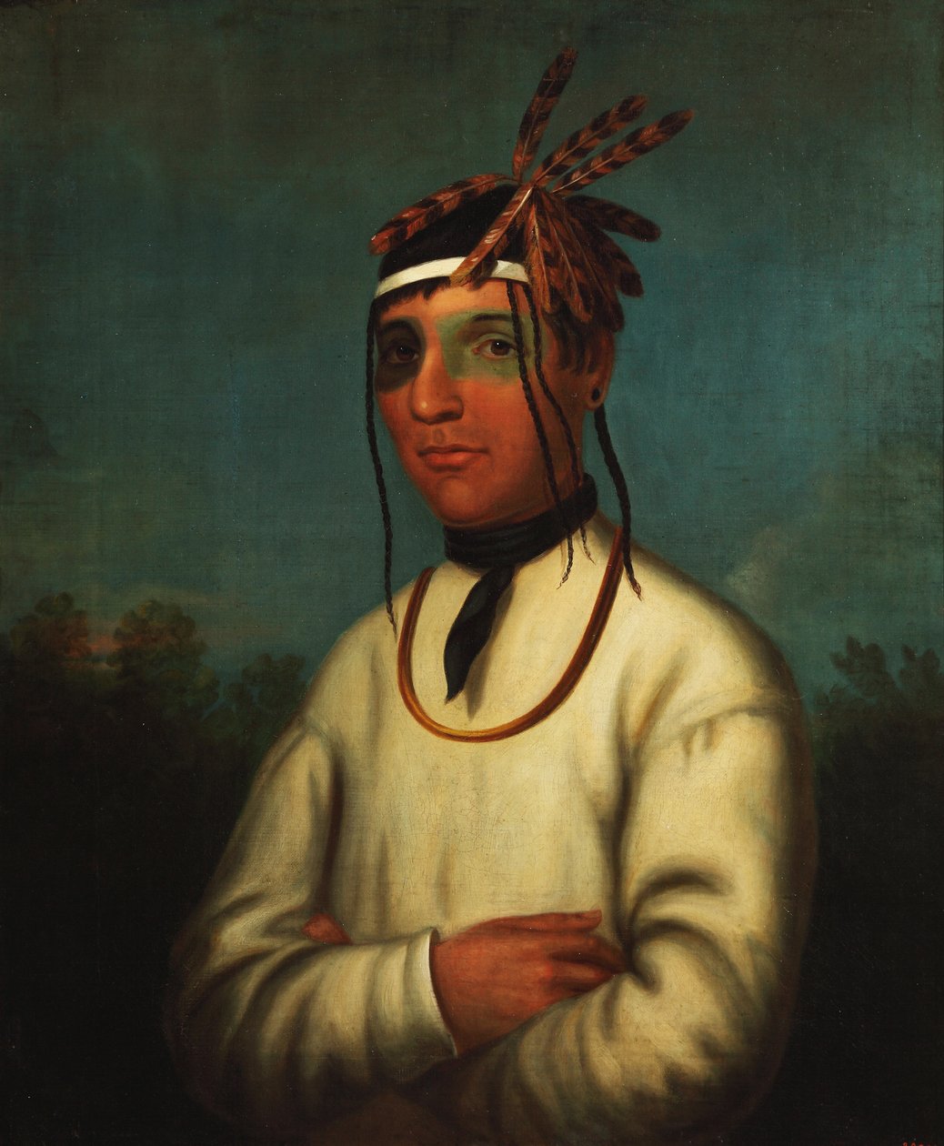 Caa-Tou-See (Chippewa) 1831 (olej na plátně) od Henry Inman