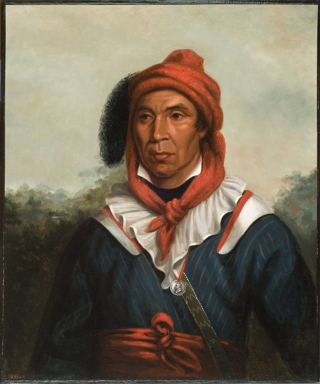 Julcee-Mathla (Seminole), kolem 1831-33 od Henry Inman