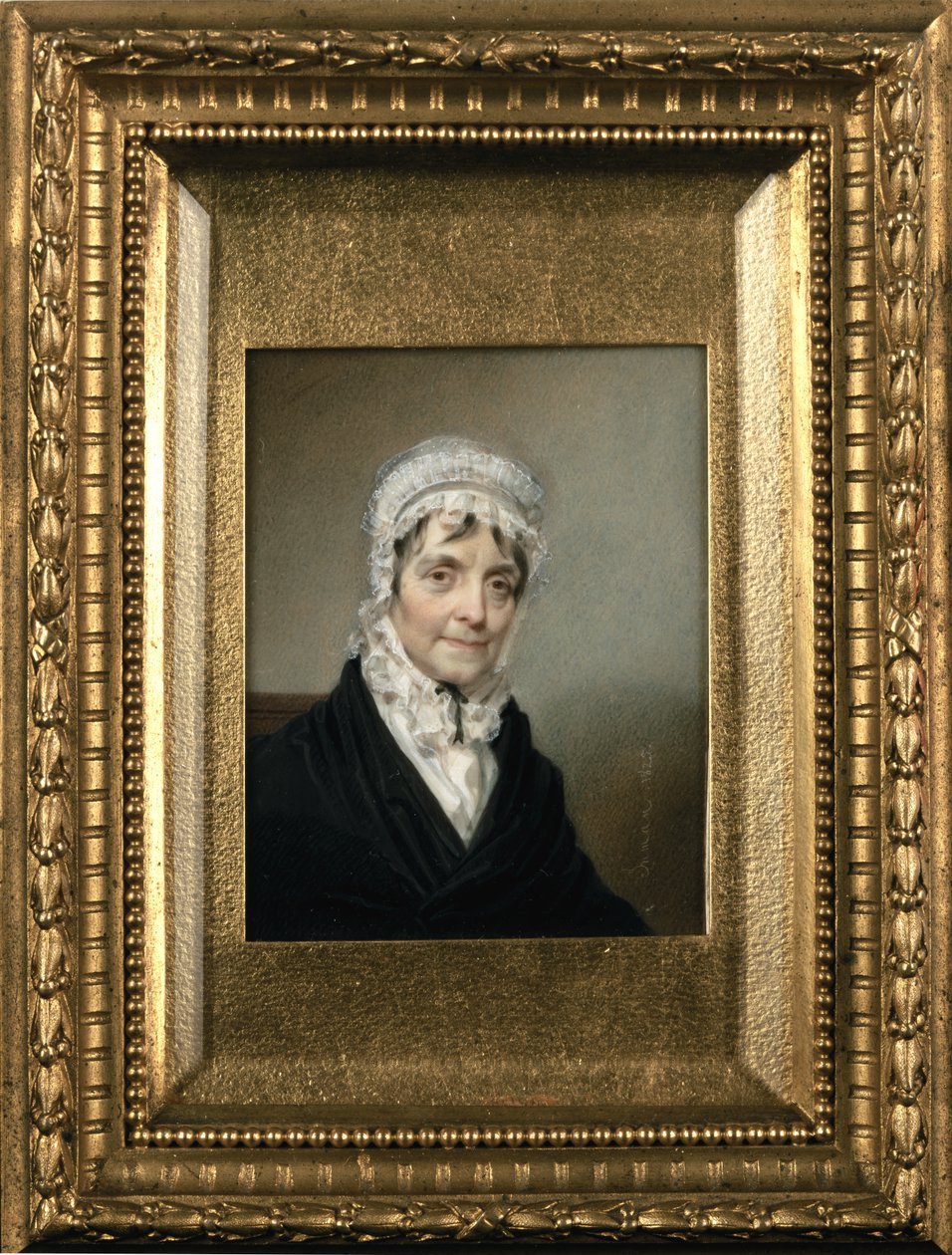 Paní Alexander Hamilton, 1825 (čb na slonovině) od Henry Inman