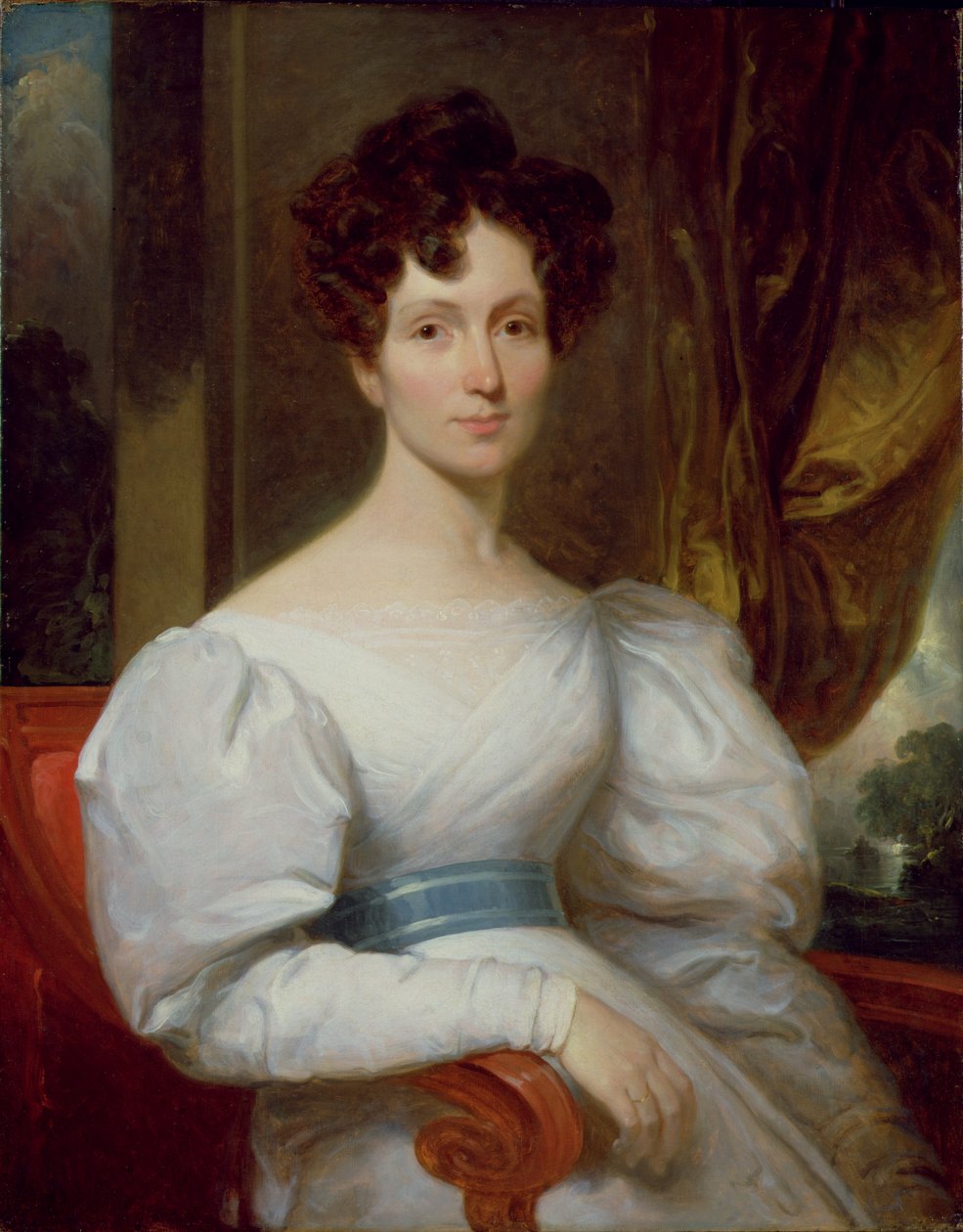 Portrét Fanny Kemble Butler (1809-93) (olej na plátně) od Henry Inman