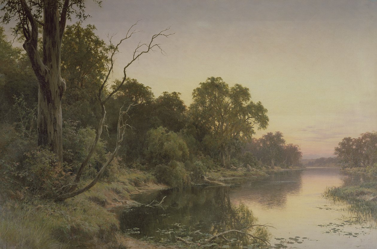 Stojatá voda řeky Murray od Henry James Johnstone