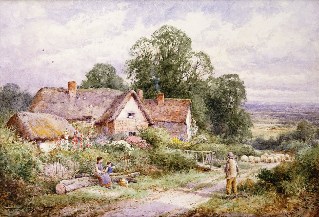 Sheep Lane poblíž Woburn, Bedfordshire od Henry John Sylvester Stannard