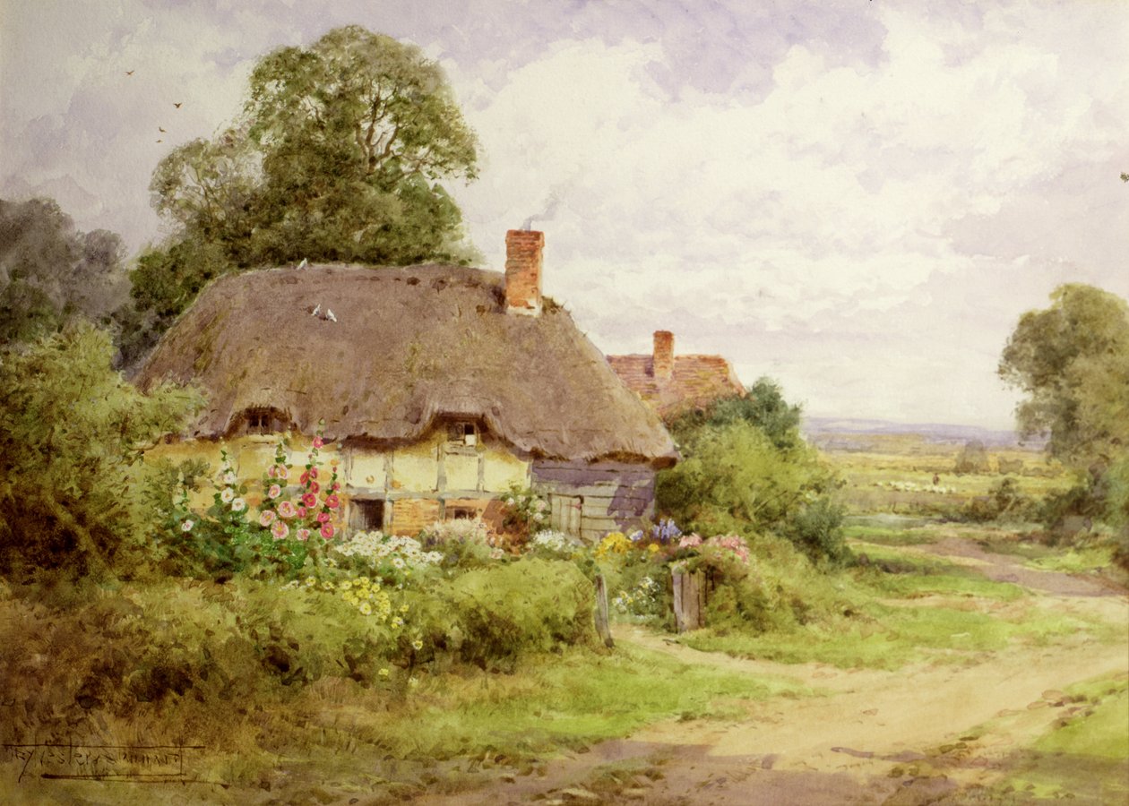 Chatová scéna od Henry John Sylvester Stannard