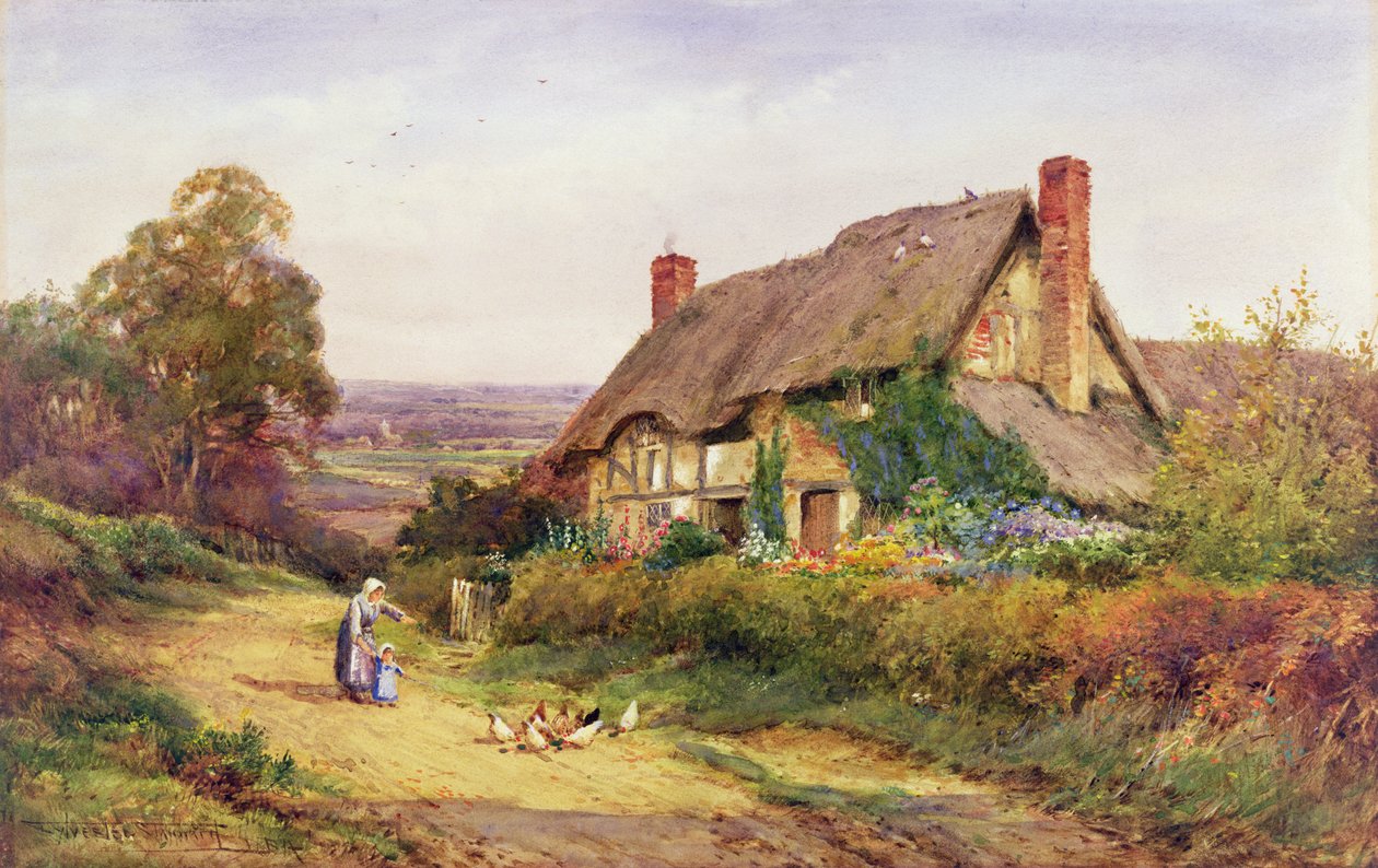 První setkání (akvarel) od Henry John Sylvester Stannard