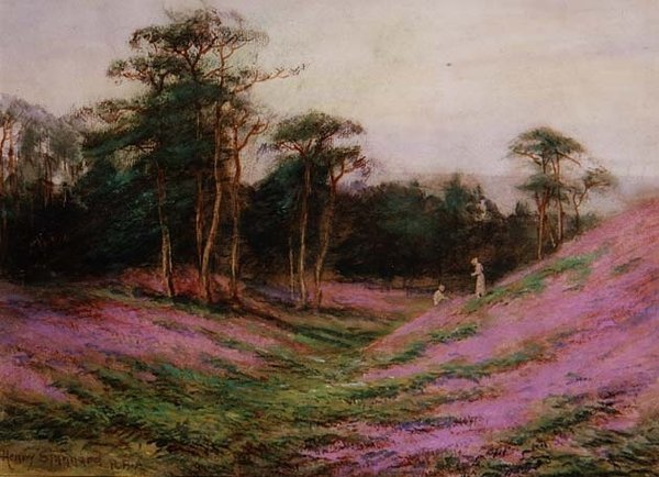 Poblíž Romans Camp, Sheringham, Norfolk (akvarel na papíře) od Henry John Sylvester Stannard