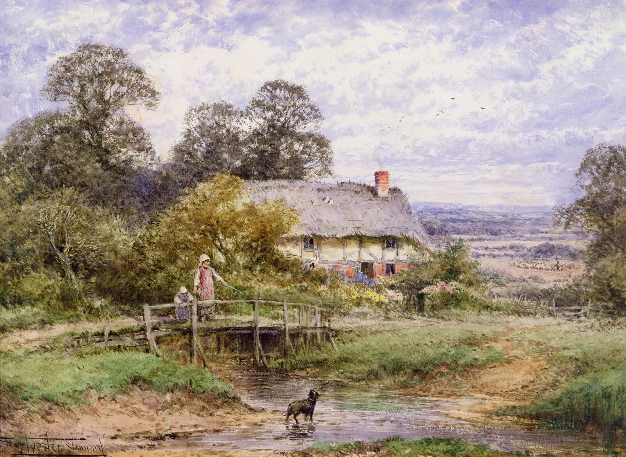 Načítání (akvarel) od Henry John Sylvester Stannard