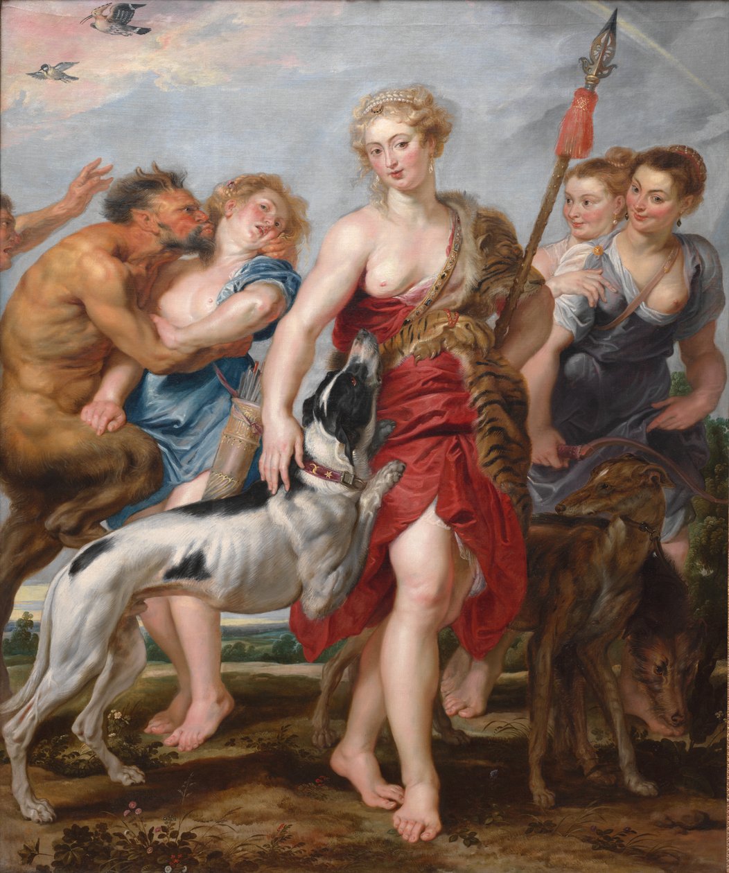 Diana a její nymfy odjíždějí na lov od Henry Joseph Redouté