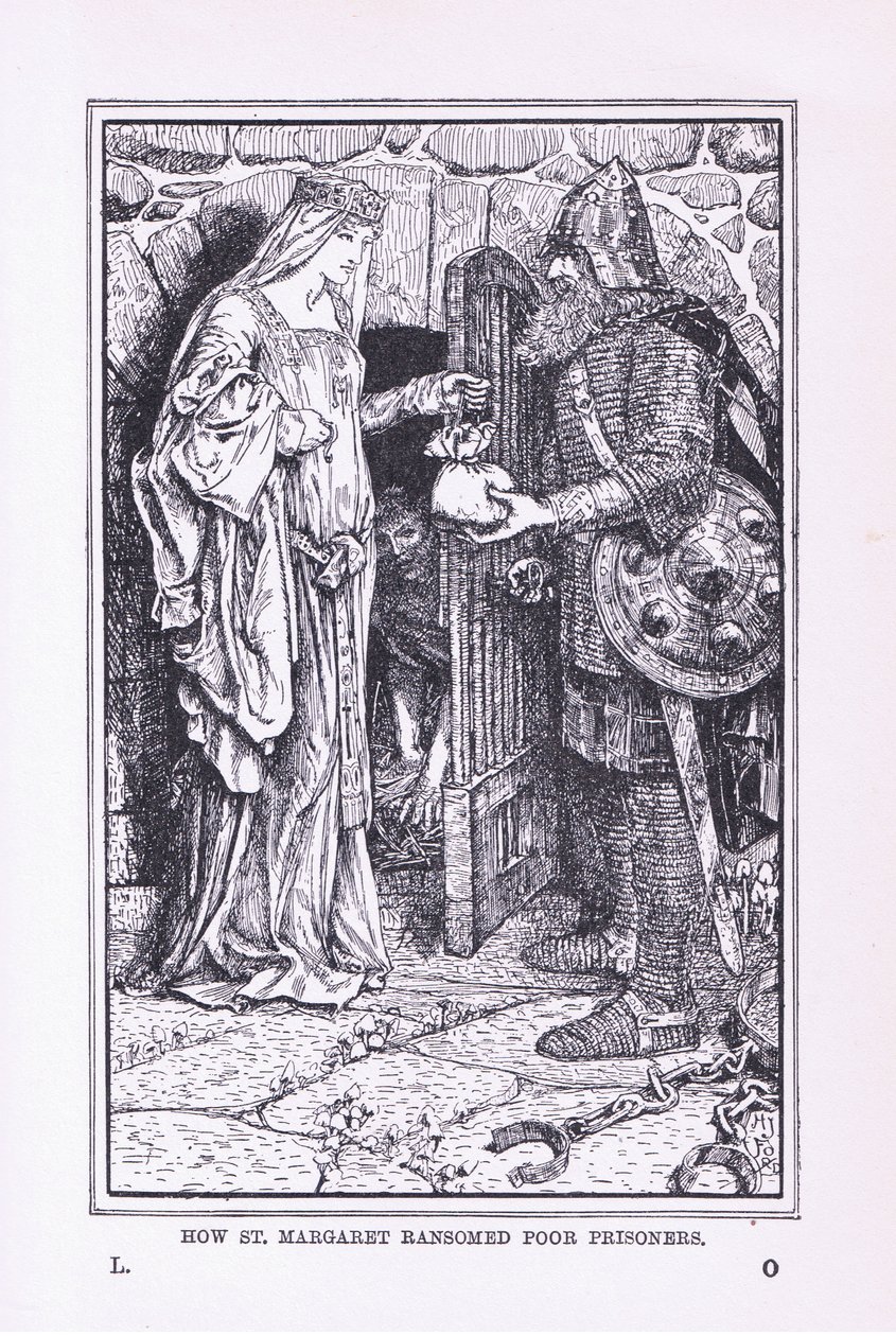 Jak Svatá Markéta vykoupila chudé vězně, 1912 od Henry Justice Ford