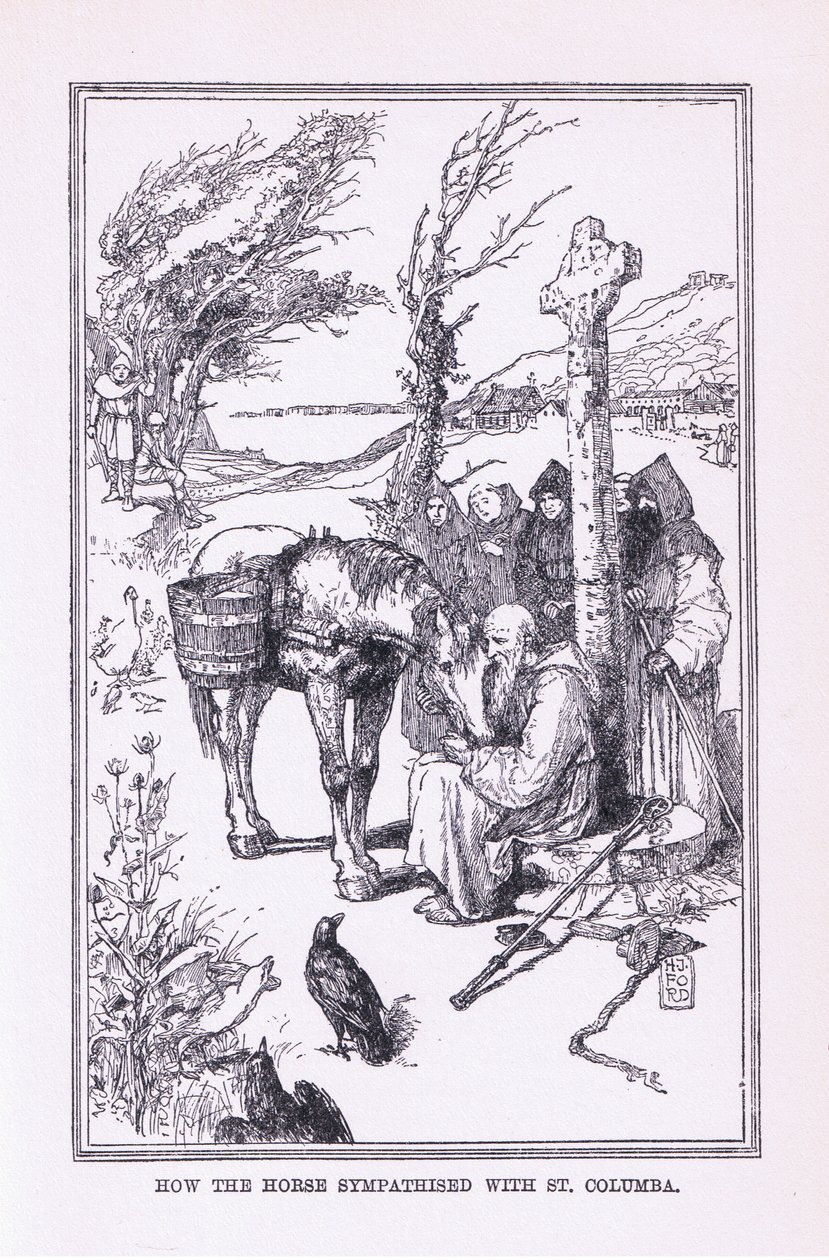 Jak kůň sympatizoval se svatým Columbou, 1912 od Henry Justice Ford