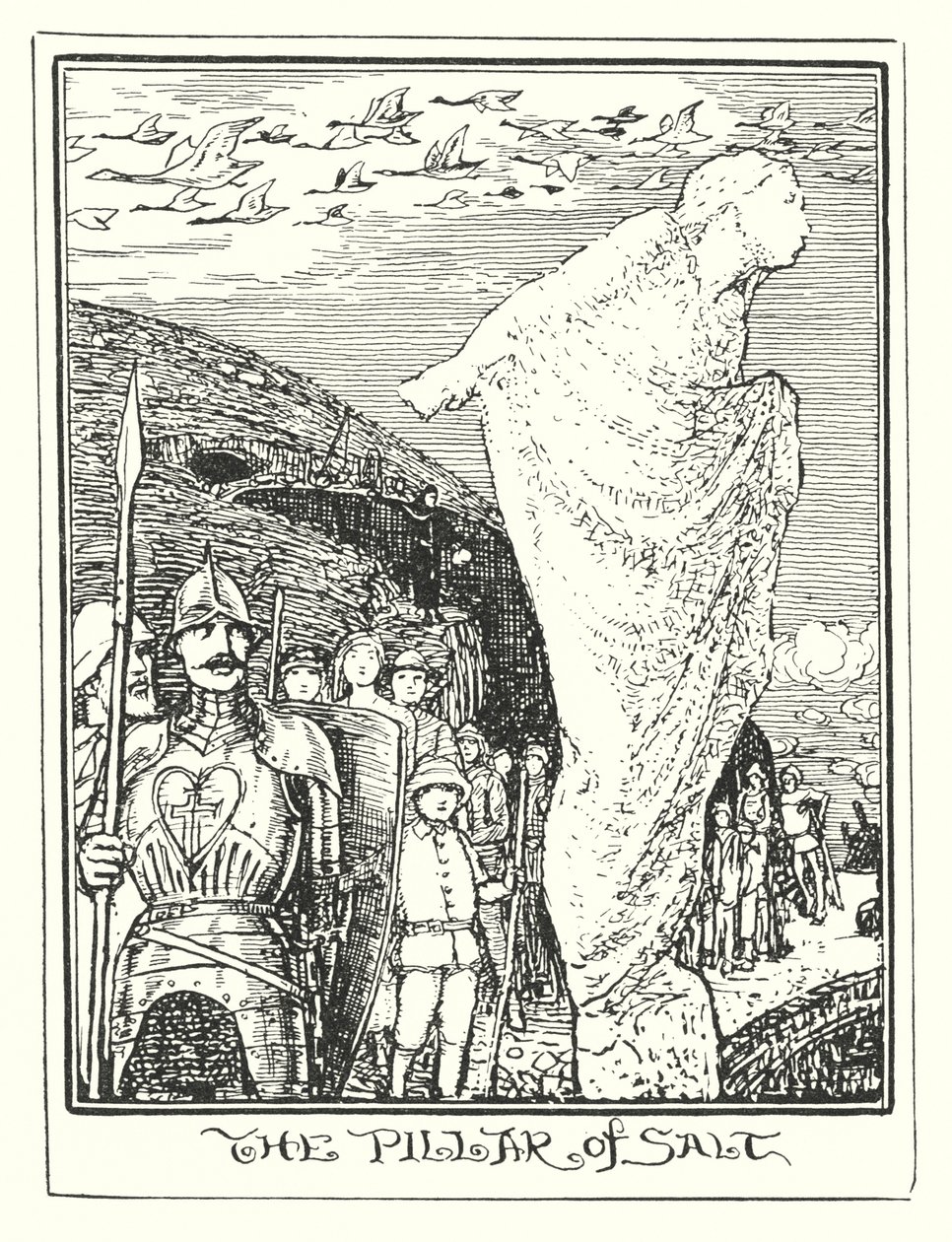 Ilustrace ke knize Pokrok poutníka od Johna Bunyana (litografie) od Henry Justice Ford