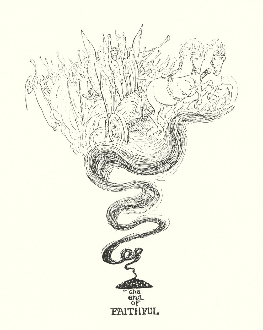 Ilustrace k Pokroku poutníka od Johna Bunyana (litografie) od Henry Justice Ford
