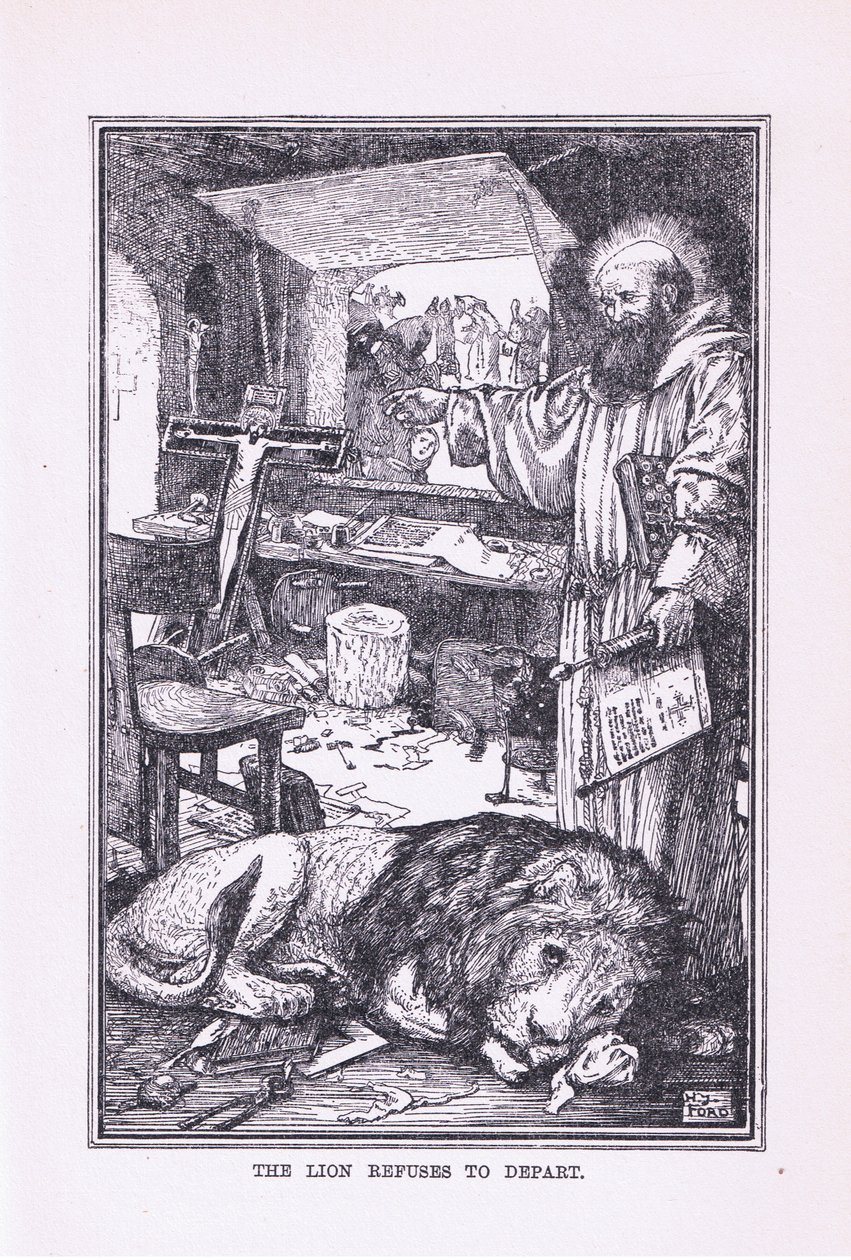 Lev odmítá odejít, 1912 od Henry Justice Ford