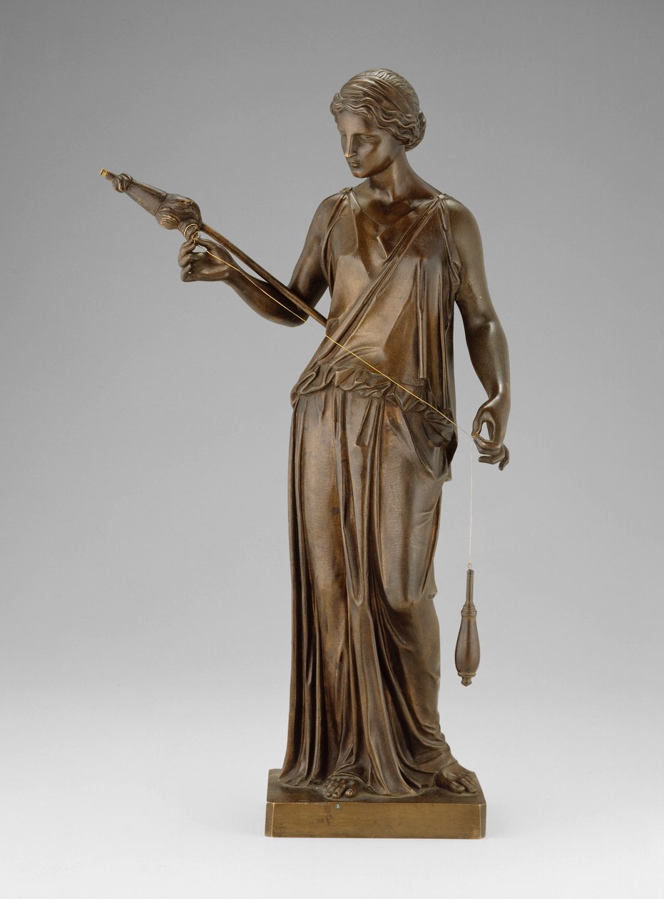 Filatrice, nebo The Spinner, 1850 od Henry Kirke Brown