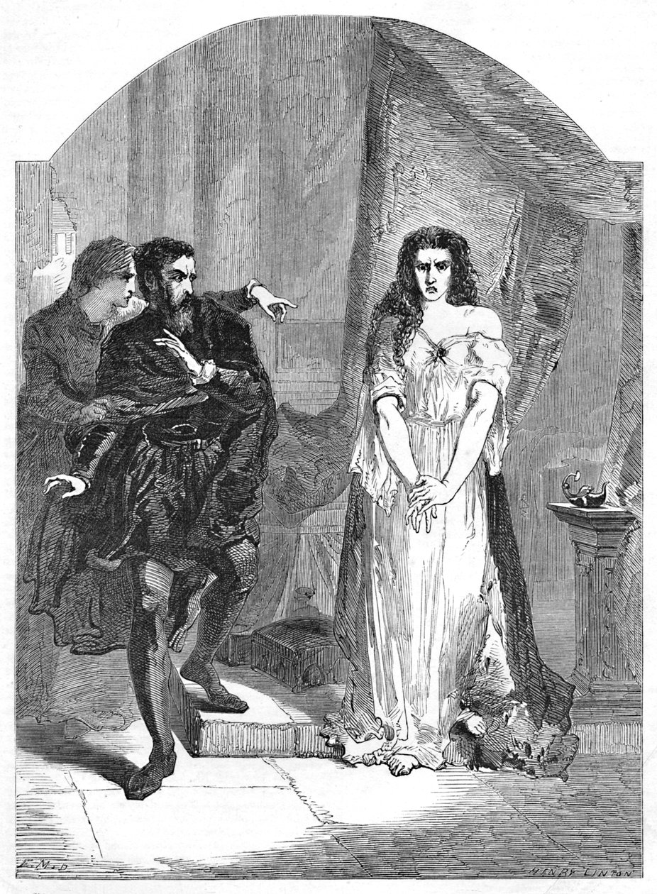 Macbeth Act V. Scéna I, c1870 od Henry Linton