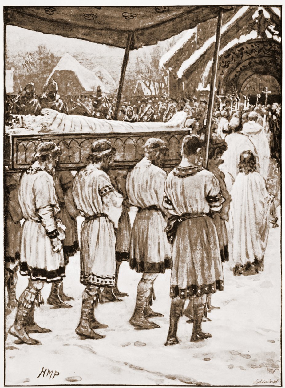 Pohřeb Edwarda Vyznavače od Henry Marriott Paget