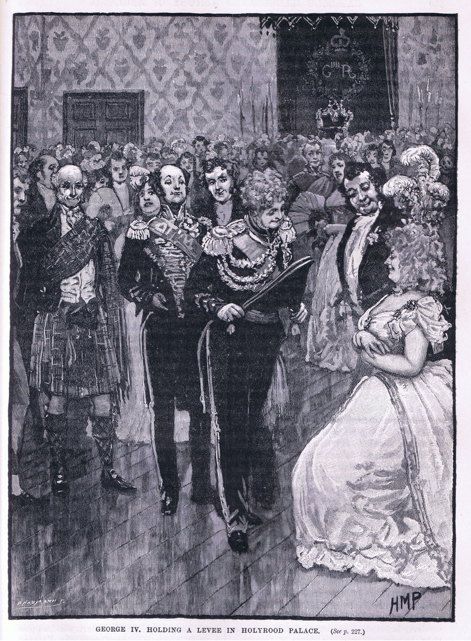 George IV drží hráz v paláci Holyrood 1822 od Henry Marriott Paget