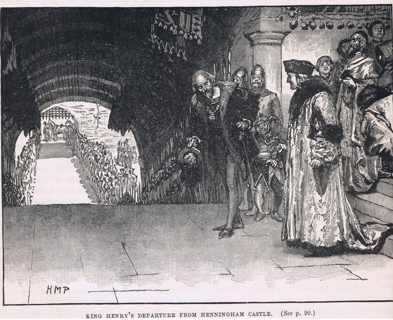 Odjezd krále Jindřicha z hradu Henningham 1506 od Henry Marriott Paget