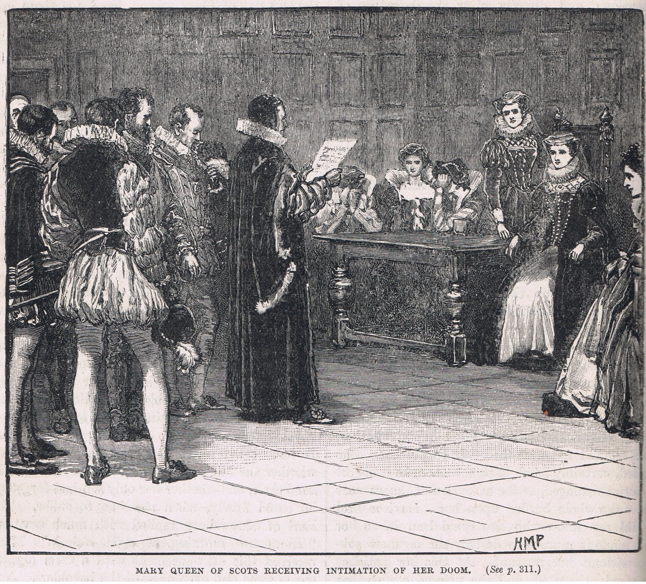 Mary Queen of Scots dostává náznak své zkázy od Henry Marriott Paget