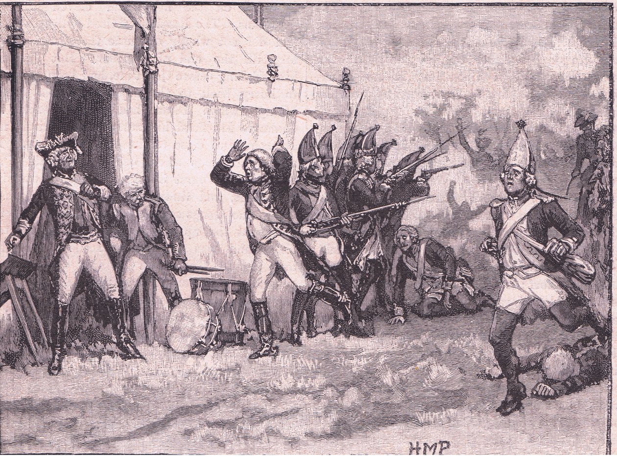 Překvapení pro Fredericka v Hochkirchu AD 1758 od Henry Marriott Paget